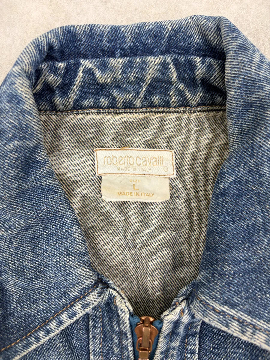 SS2003 Roberto Cavalli Blue Denim Jacket AAutsDa 4