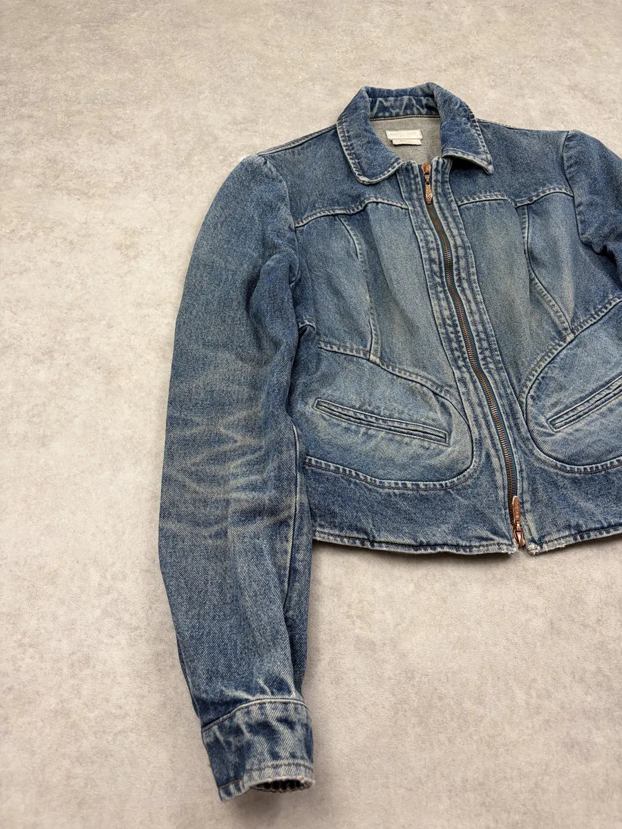 SS2003 Roberto Cavalli Blue Denim Jacket AAutsDa 3