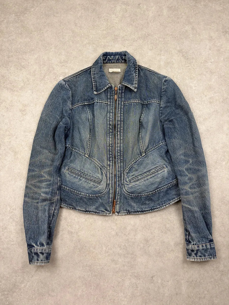 SS2003 Roberto Cavalli Blue Denim Jacket AAutsDa 0