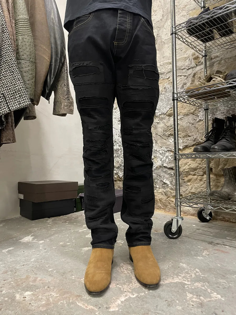 Roberto Cavalli Distressed Rebel Obscure Jeans (M/L) 2