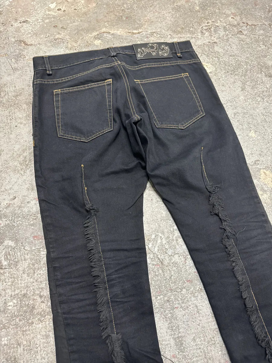 Roberto Cavalli Distressed Rebel Obscure Jeans (M/L) 8