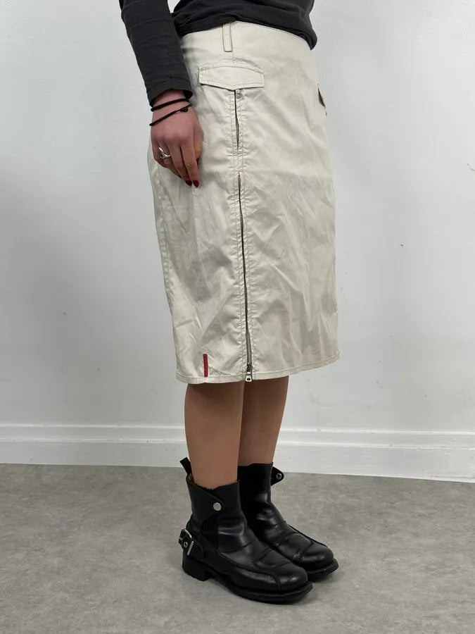 Prada White Utility Multi Zips Skirt lGSrueg 1