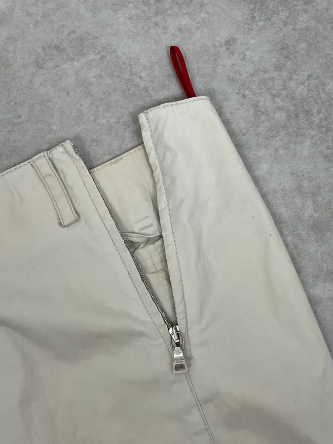 Prada White Utility Multi Zips Skirt lGSrueg 10