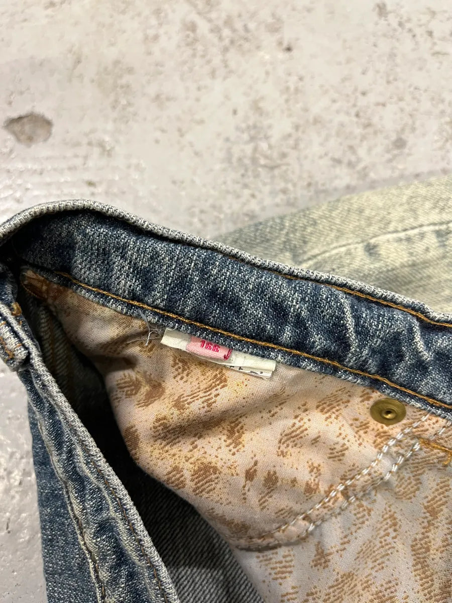 Roberto Cavalli Embroidered Sauvage Nature Blue Jeans aYlaubH 12