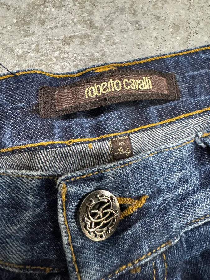 Roberto Cavalli Exotic Pool Reflection Denim Jeans (M) ShgWzZQ 10