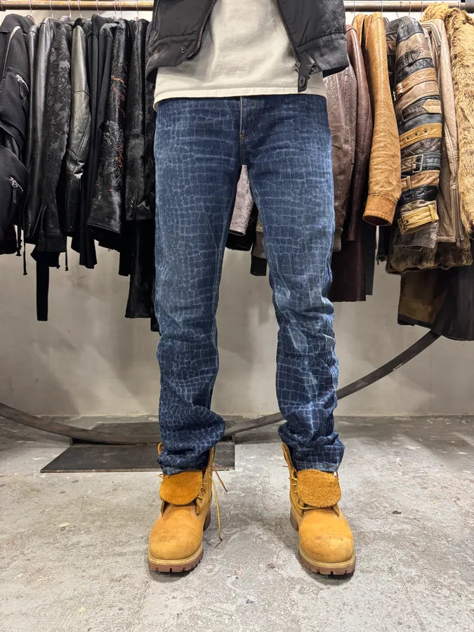 Roberto Cavalli Exotic Pool Reflection Denim Jeans (M) ShgWzZQ 2