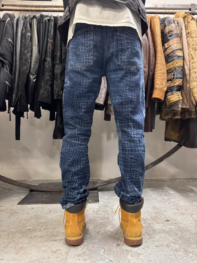 Roberto Cavalli Exotic Pool Reflection Denim Jeans (M) ShgWzZQ 3