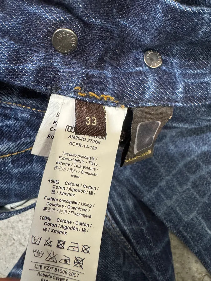 Roberto Cavalli Exotic Pool Reflection Denim Jeans (M) ShgWzZQ 9