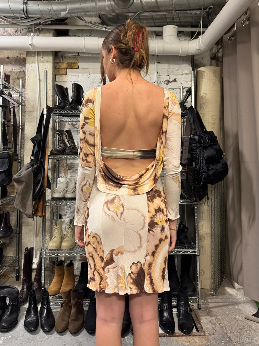 Roberto Cavalli Flowers White Dress obNhQgD 1