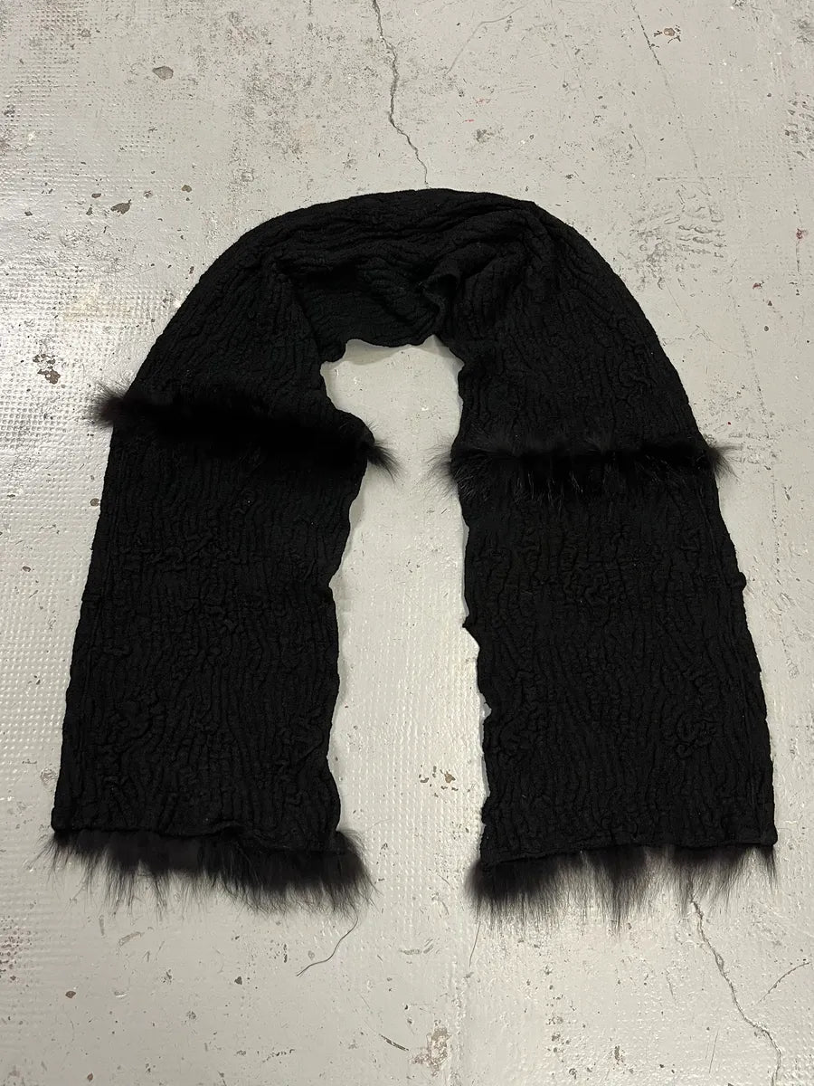 Roberto Cavalli Fury Black Scarf AmbQNMq 0