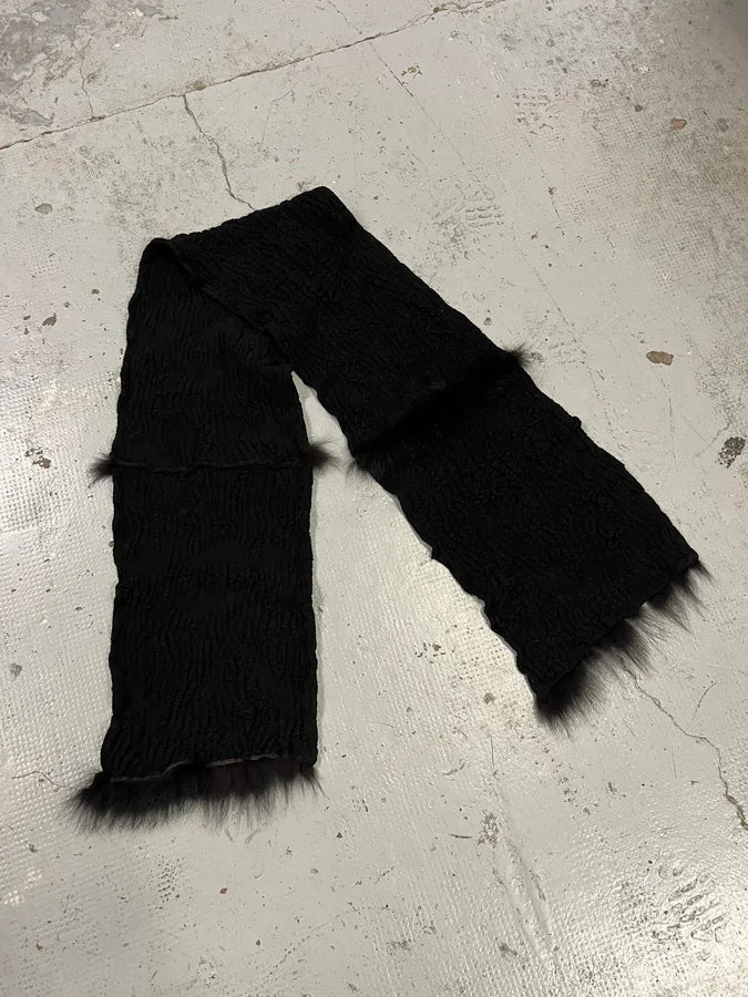 Roberto Cavalli Fury Black Scarf AmbQNMq 3