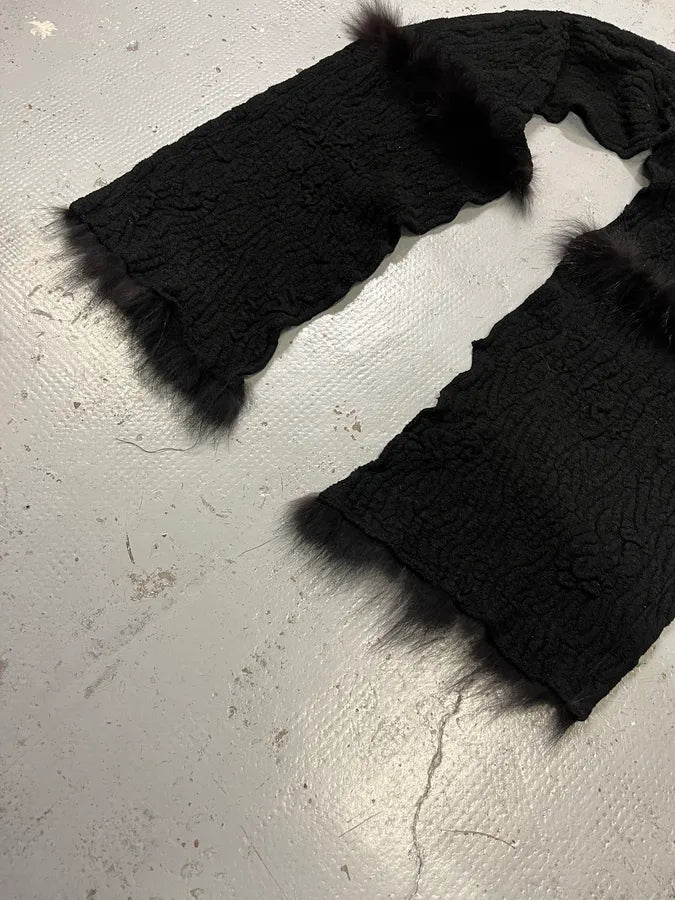 Roberto Cavalli Fury Black Scarf AmbQNMq 4