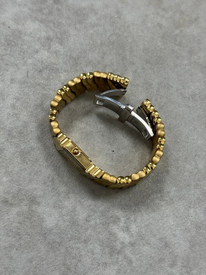 Roberto Cavalli Gold Color Wave Modern Watch PwkXUQm 4