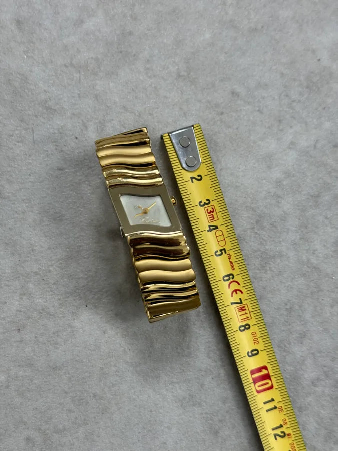 Roberto Cavalli Gold Color Wave Modern Watch PwkXUQm 5