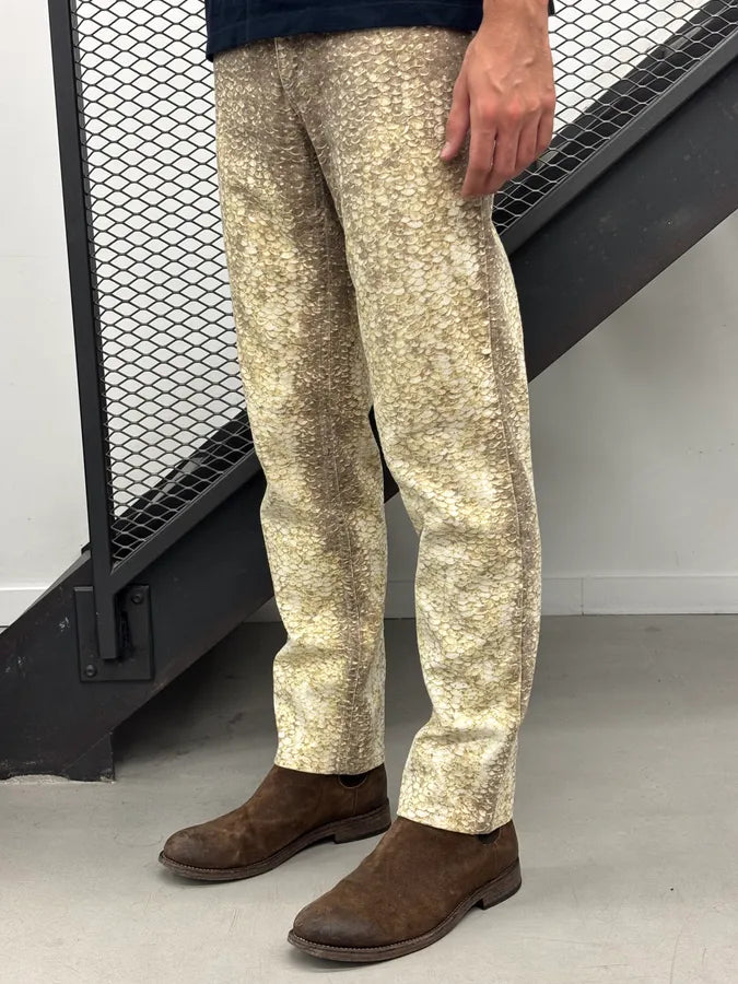 2000s Roberto Cavalli Gold Metallic Pants AoDOhOh 2