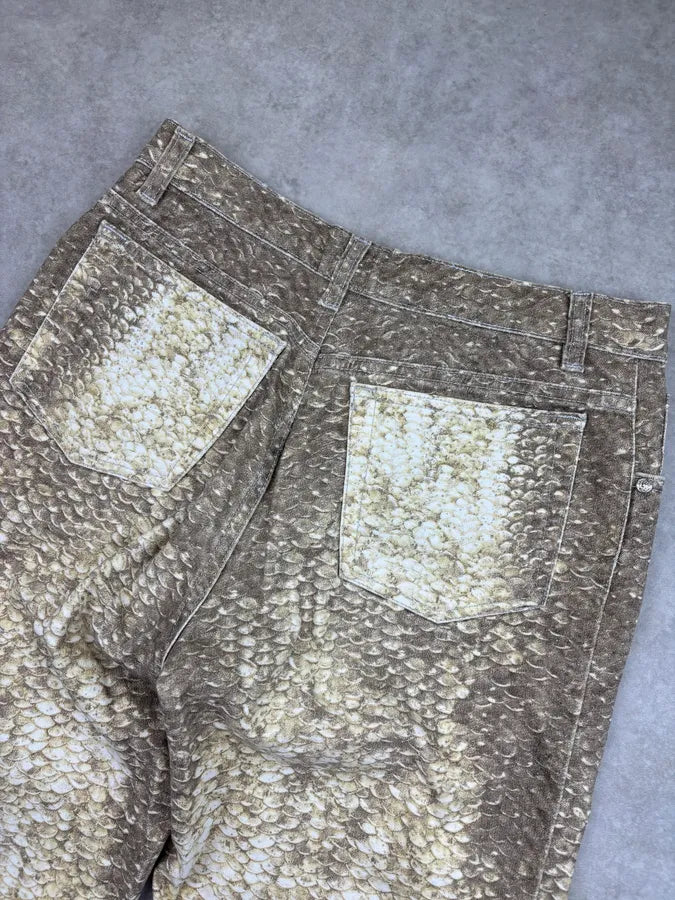 2000s Roberto Cavalli Gold Metallic Pants AoDOhOh 6