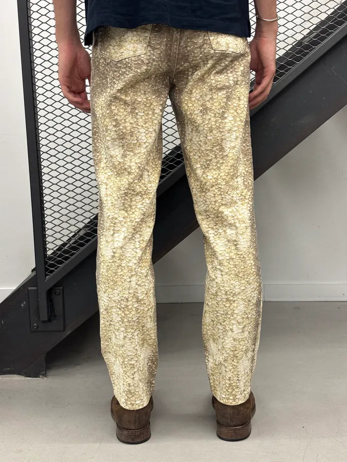 2000s Roberto Cavalli Gold Metallic Pants AoDOhOh 3