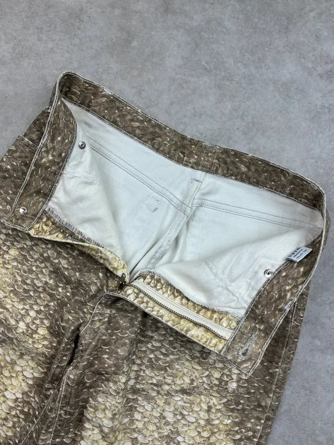 2000s Roberto Cavalli Gold Metallic Pants AoDOhOh 8