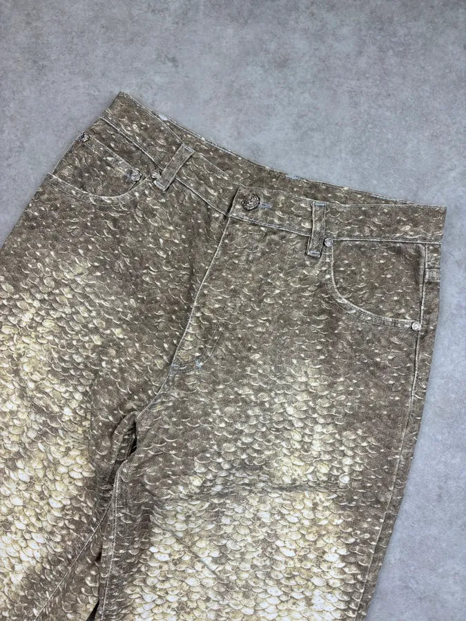 2000s Roberto Cavalli Gold Metallic Pants AoDOhOh 4