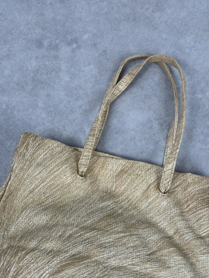 Roberto Cavalli Gold Textured Tote Bag rRwEpYW 3