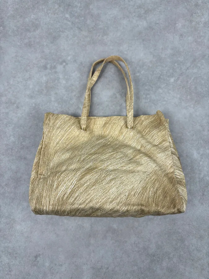 Roberto Cavalli Gold Textured Tote Bag rRwEpYW 0