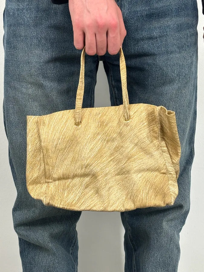 Roberto Cavalli Gold Textured Tote Bag rRwEpYW 2