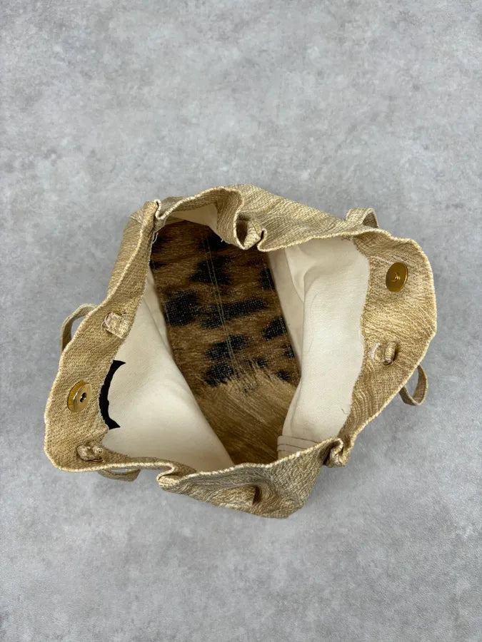 Roberto Cavalli Gold Textured Tote Bag rRwEpYW 12