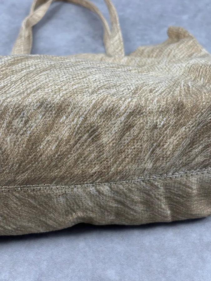 Roberto Cavalli Gold Textured Tote Bag rRwEpYW 7