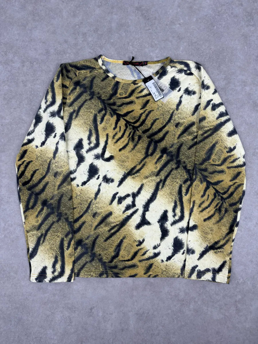 Roberto Cavalli Gold Zebra Savage Longsleeve WwYUuIQ 0