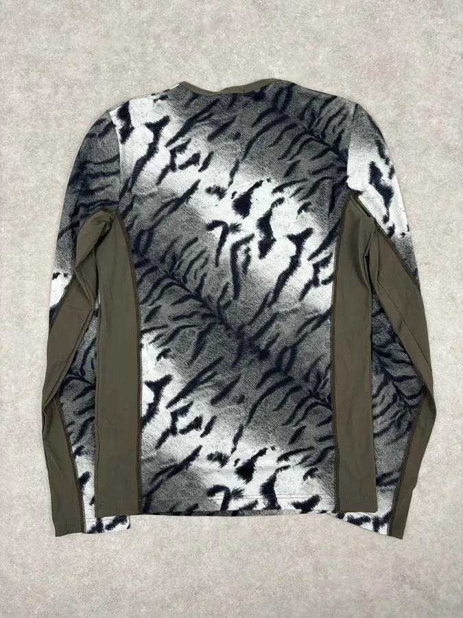 Roberto Cavalli Grey Black Zebra Savage Longsleeve ZUjIEhG 4