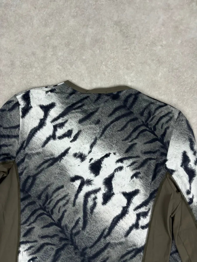 Roberto Cavalli Grey Black Zebra Savage Longsleeve ZUjIEhG 5