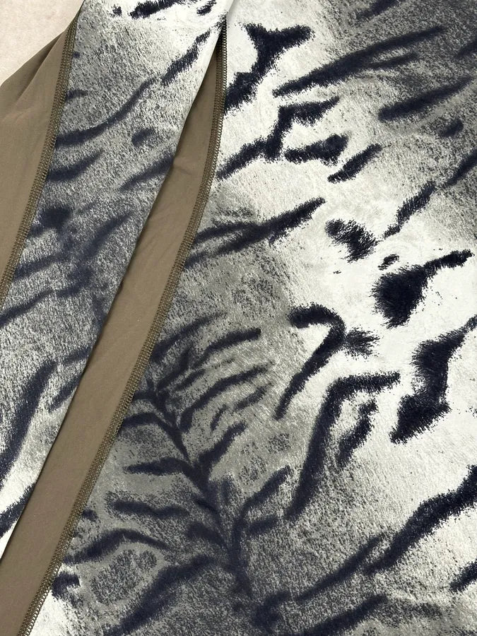 Roberto Cavalli Grey Black Zebra Savage Longsleeve ZUjIEhG 7