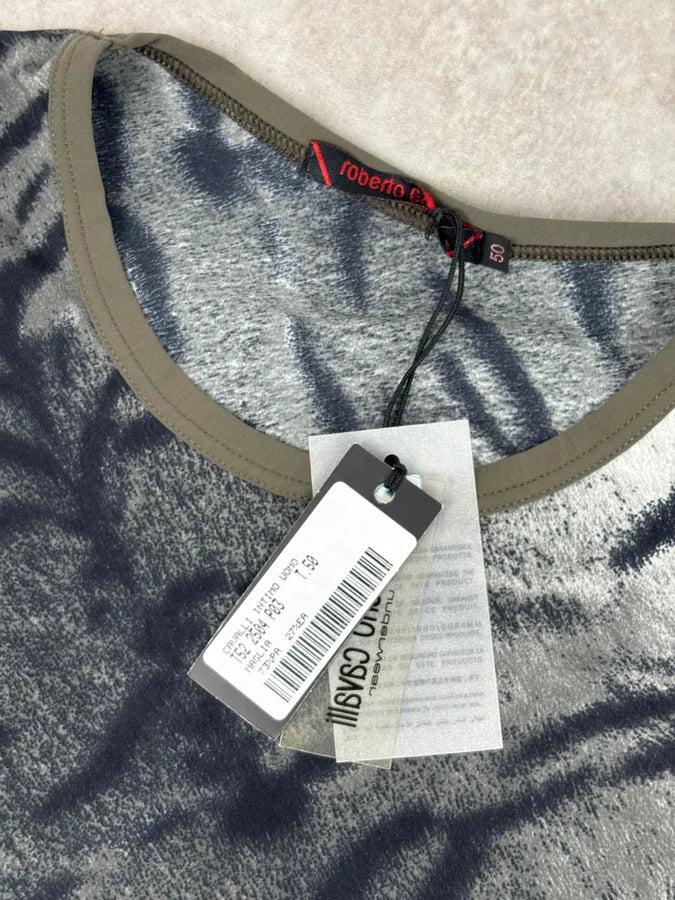 Roberto Cavalli Grey Black Zebra Savage Longsleeve ZUjIEhG 6