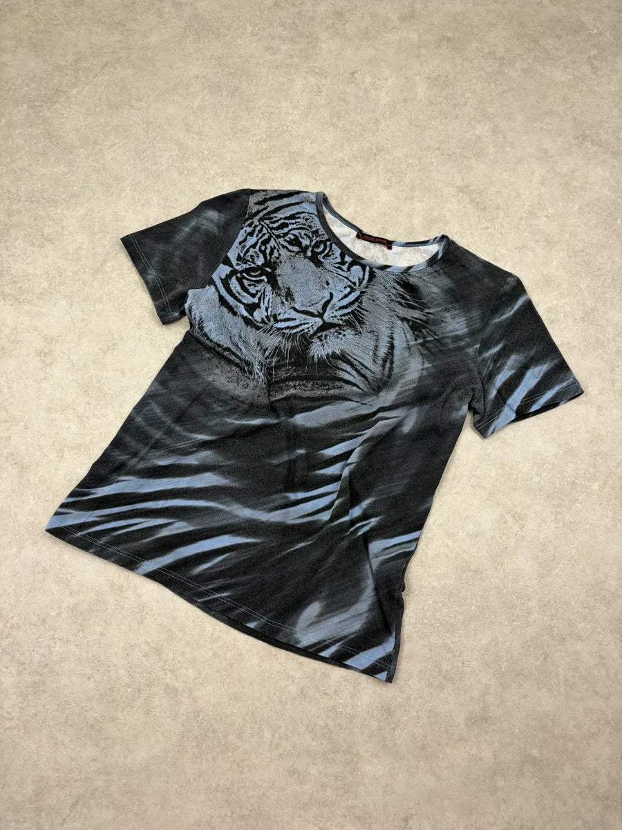 Roberto Cavalli Grey Tiger T-Shirt EvNlCcH 3