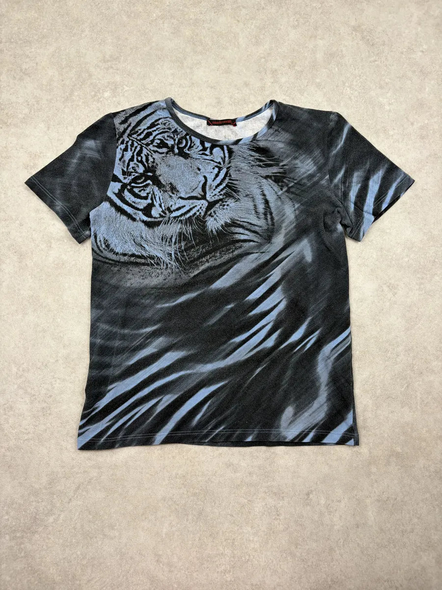 Roberto Cavalli Grey Tiger T-Shirt EvNlCcH 2