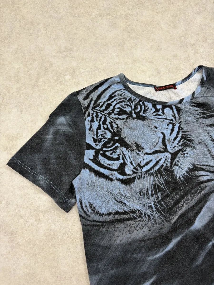 Roberto Cavalli Grey Tiger T-Shirt EvNlCcH 4