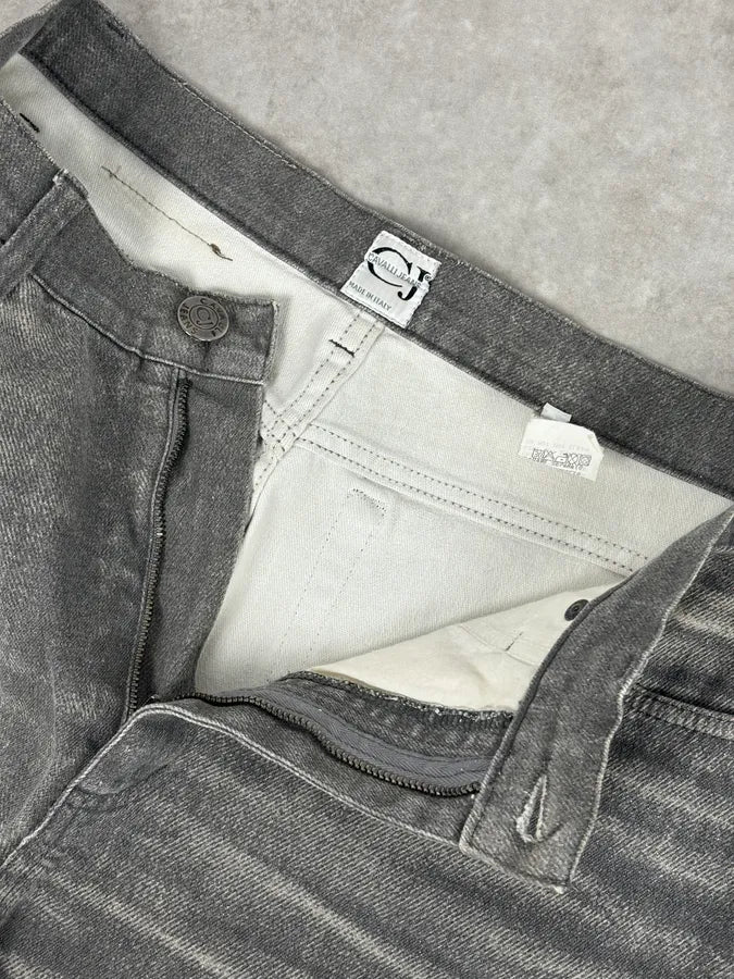 2000s Cavalli Grey Overprint Vitality Pants bbqMNXl 8