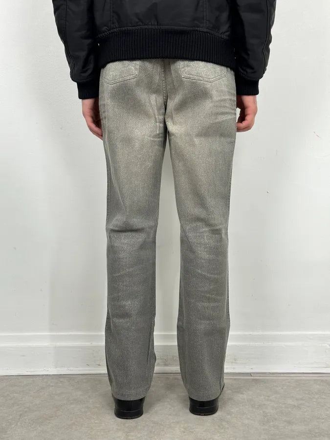 2000s Cavalli Grey Overprint Vitality Pants bbqMNXl 3