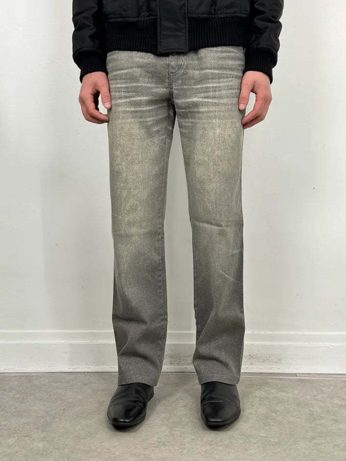 2000s Cavalli Grey Overprint Vitality Pants bbqMNXl 1