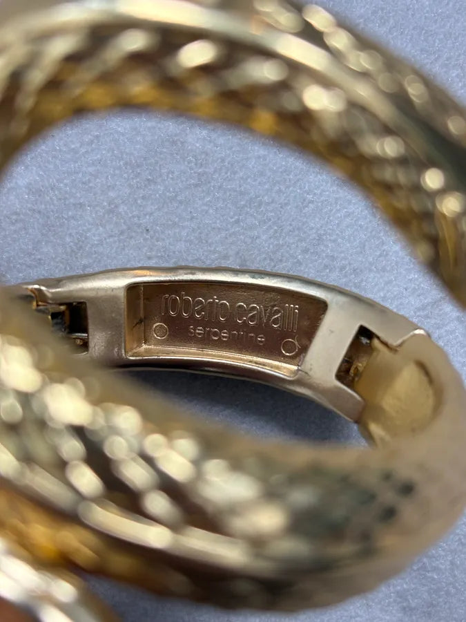 Roberto Cavalli Guilded Snake Bracelet rooFjUS 5