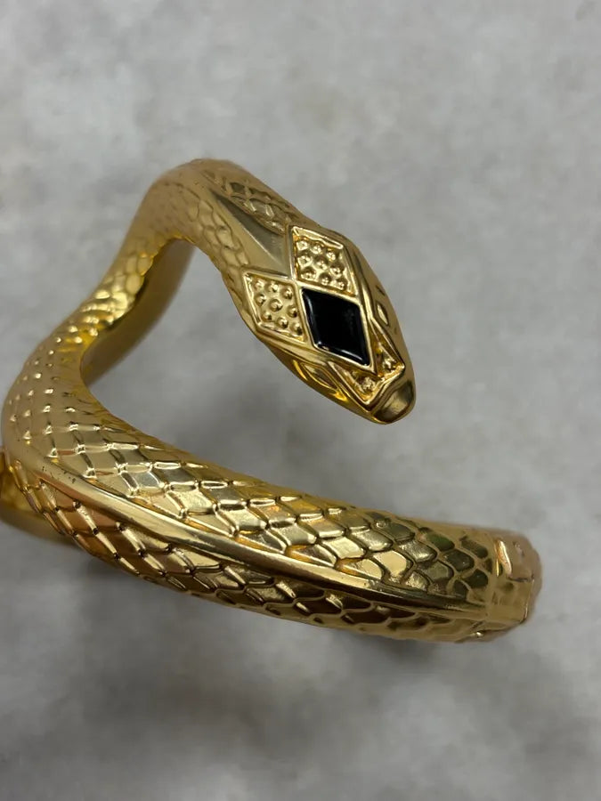 Roberto Cavalli Guilded Snake Bracelet rooFjUS 4