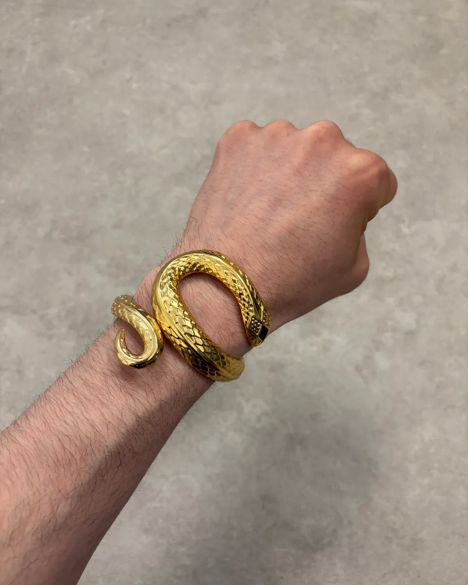 Roberto Cavalli Guilded Snake Bracelet rooFjUS 0