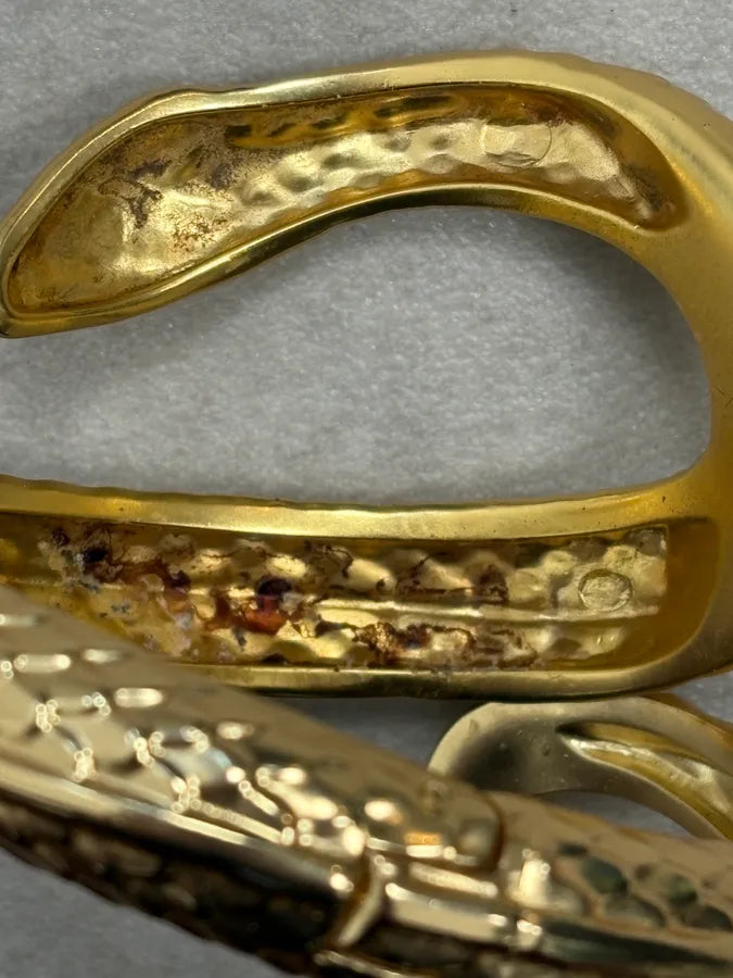 Roberto Cavalli Guilded Snake Bracelet rooFjUS 6
