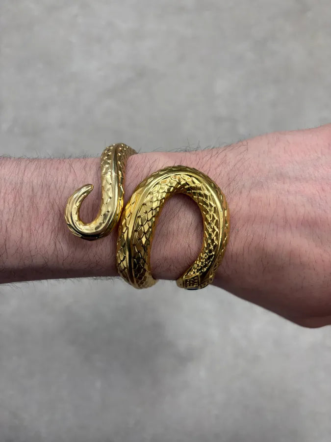 Roberto Cavalli Guilded Snake Bracelet rooFjUS 2