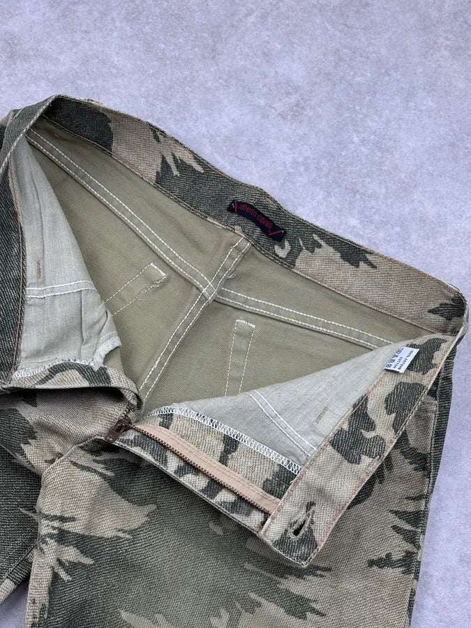 AW2001 Roberto Cavalli Khaki Raven Bird Pants cWEsxof 8