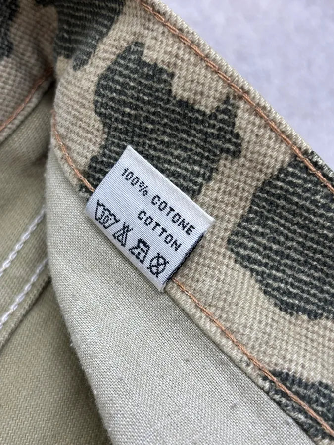 AW2001 Roberto Cavalli Khaki Raven Bird Pants cWEsxof 11