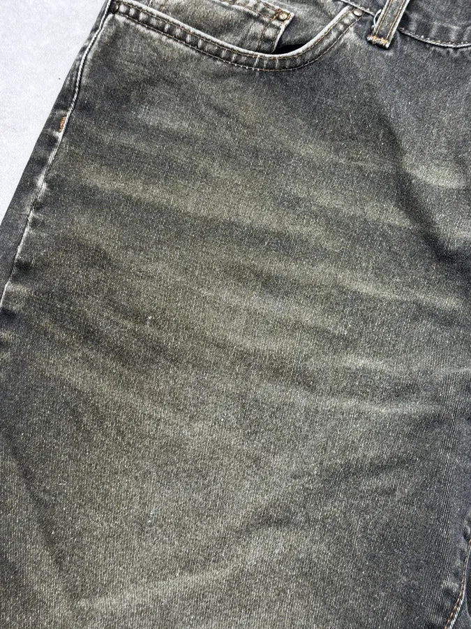 2000s Cavalli Eyelet Khaki Gradient Denim Jeans KrqWuDu 8