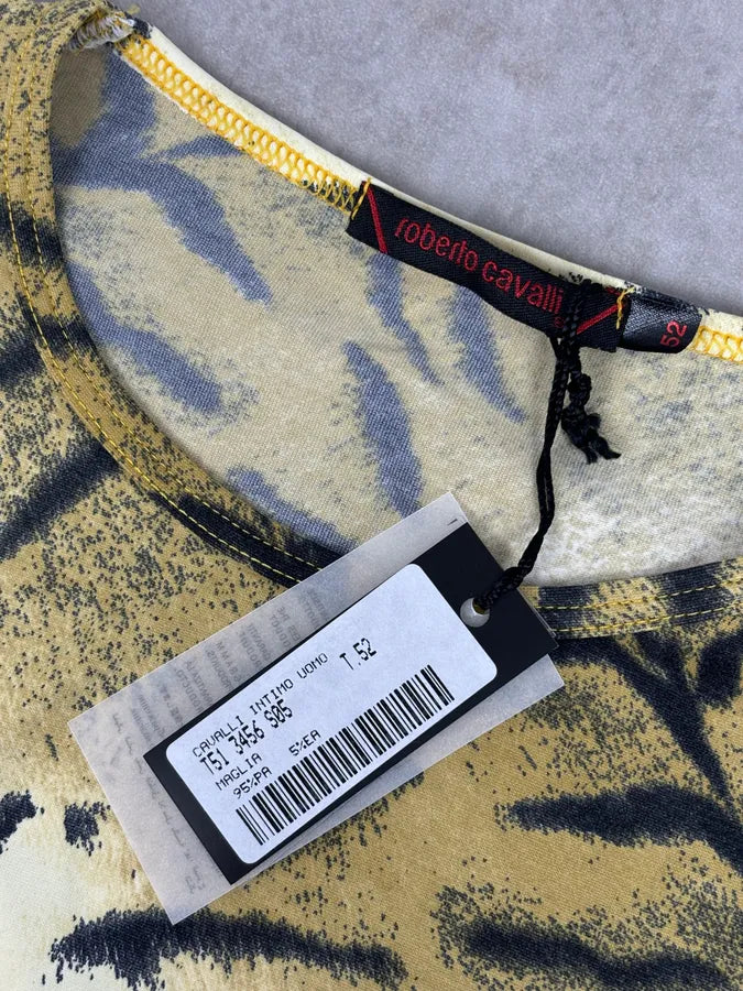 Roberto Cavalli Gold Savate Tiger Print Longsleeve IfAYoKq 9