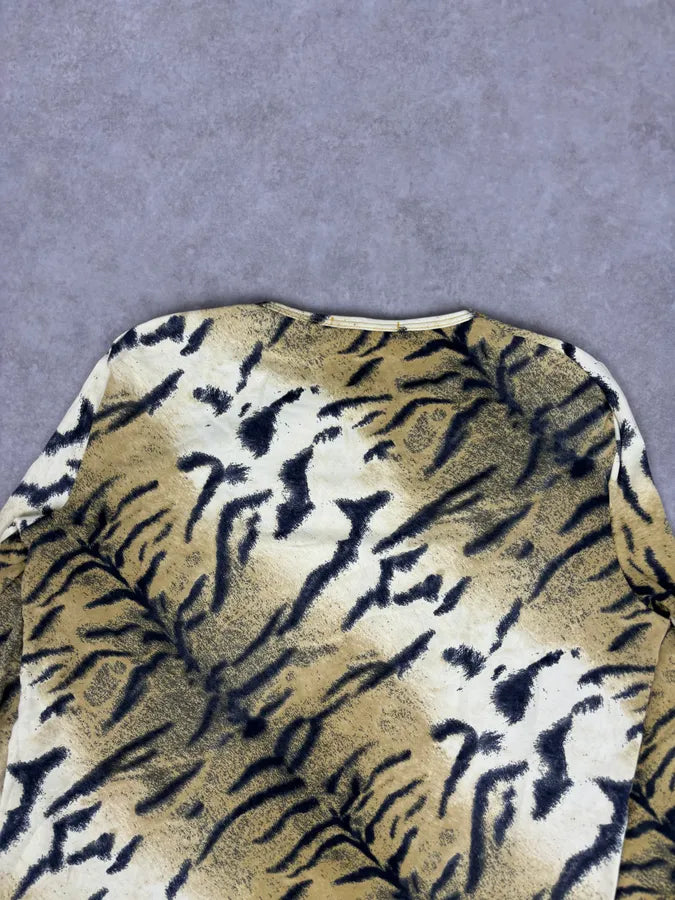 Roberto Cavalli Gold Savate Tiger Print Longsleeve IfAYoKq 6