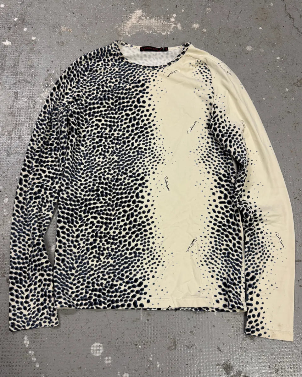 Roberto Cavalli Leopard Black & White Longsleeves (S) 0